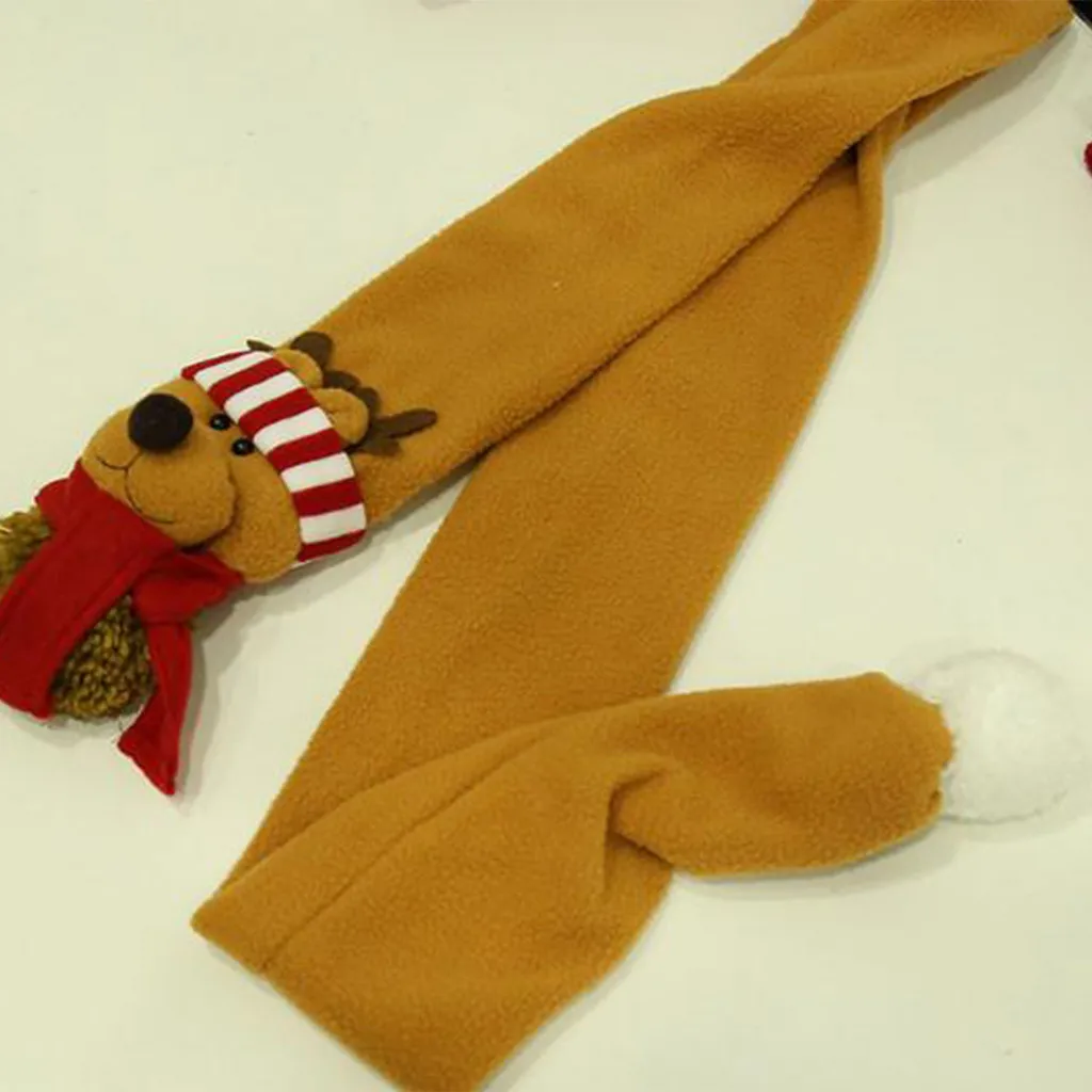 Женский вязаный Флисовый Шарф пончо с Санта Клаусом| |