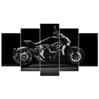 Картина на холсте для мотоциклистов Ducati XDiavel, 5 шт., Настенная картина, HD-принты, модульные картины, домашний декоративный постер для кровати
