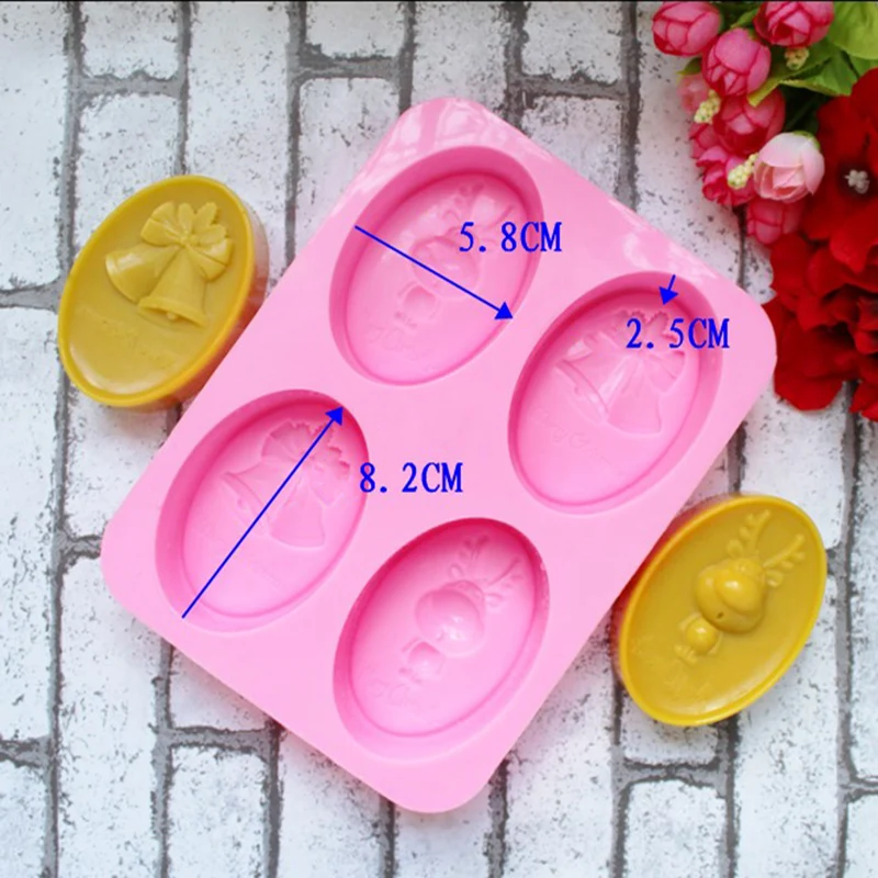 2019 Новые силиконовые формы для мыла ручной работы 3d Рождественский декоративный