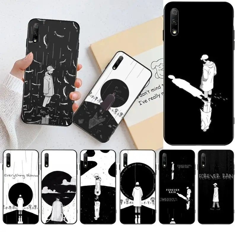 

HPCHCJHM personalised RM Mono Custom Photo Soft Phone Case for Huawei Honor 30 20 10 9 8 8x 8c v30 Lite view pro