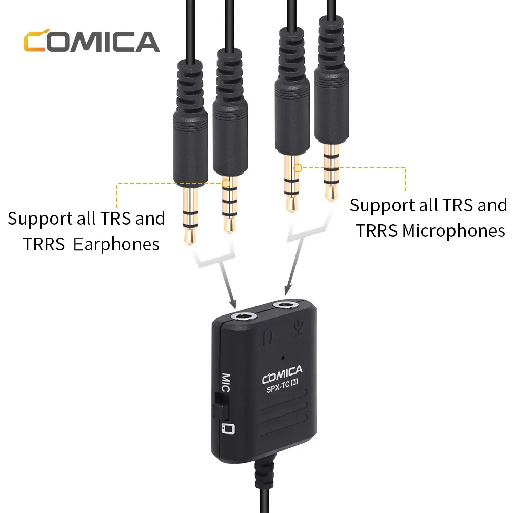 Comica CVM-SPX-TC 3 5 мм TRS/TRRS конвертер в USB TYPE-C Audio для смартфонов Android 0 или выше |