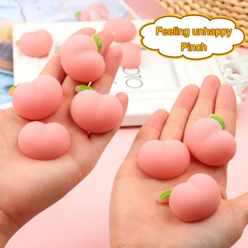 Персиковый мягкий Сжимаемый пазл искусственный фруктовый хлеб