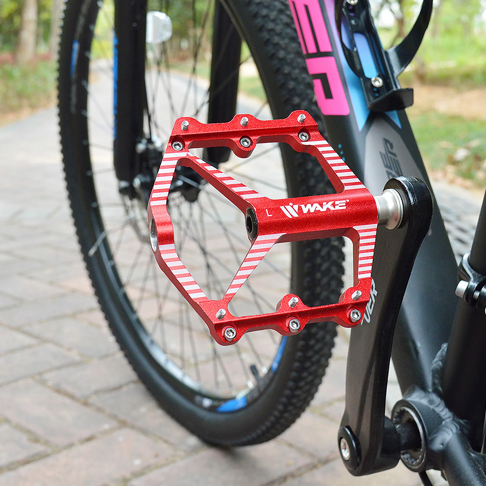 

Aluminum Alloy Bicycle Pedal Cycling Pedal Durable Foot Pedal Accessory Non-slip Bike Pedal Riding Bike Part