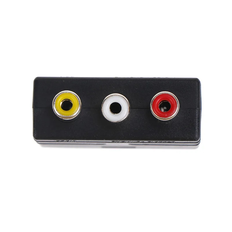 Серебряный SCART 3 RCA композитный Phono адаптер конвертер + в вход/выход коммутатора| |
