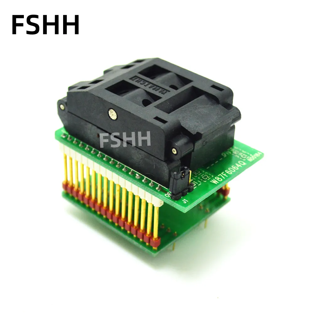 Программатор W87F6064Q адаптер TQFP64 LQFP64 IC тестовая розетка|adapter socket|adapter programmersocket adapter |