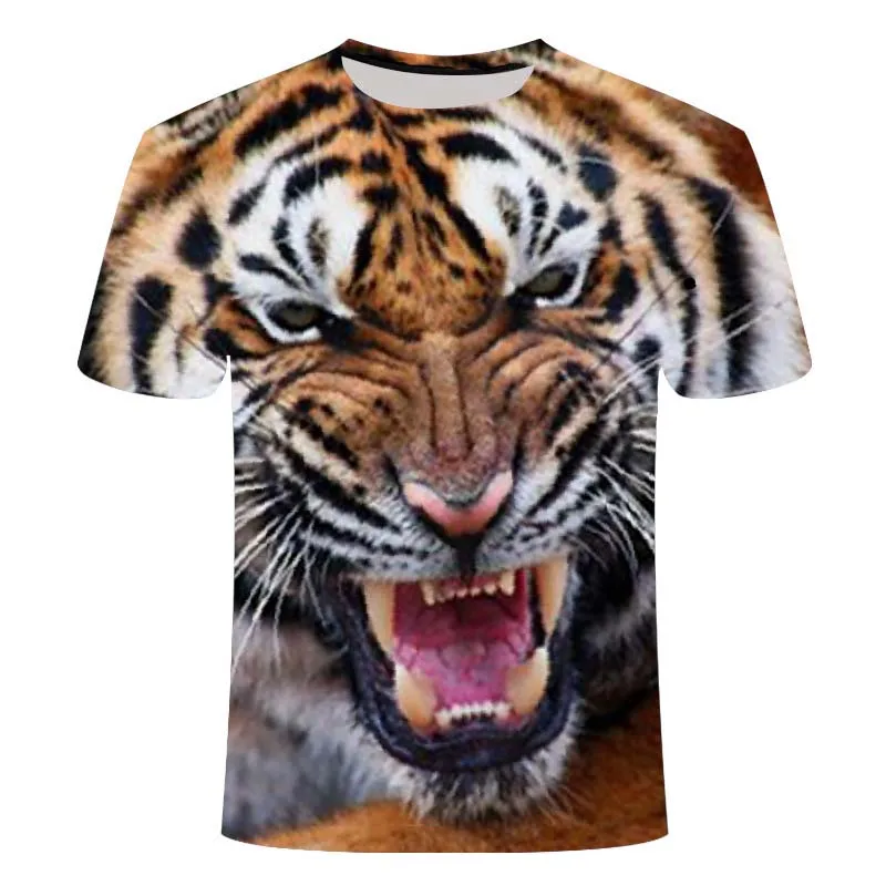 

Summer new style men's casual daily men's short-sleeved T-sleeve animal T