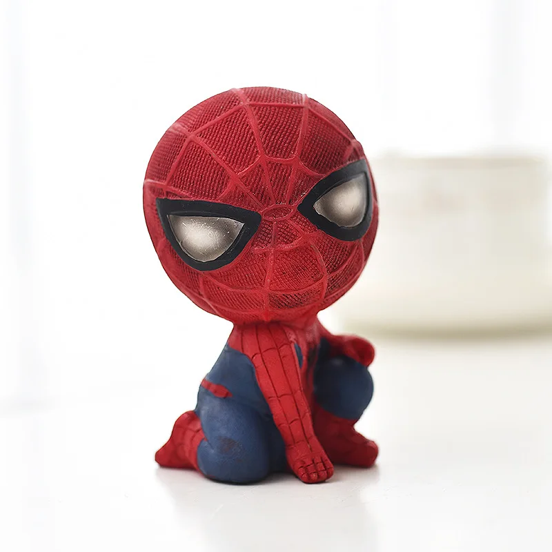 Disney Spiderman Piggy Bank Marvel Figure Avengers Resin Creative Model Gifts Decoration Toys For Children | Игрушки и хобби