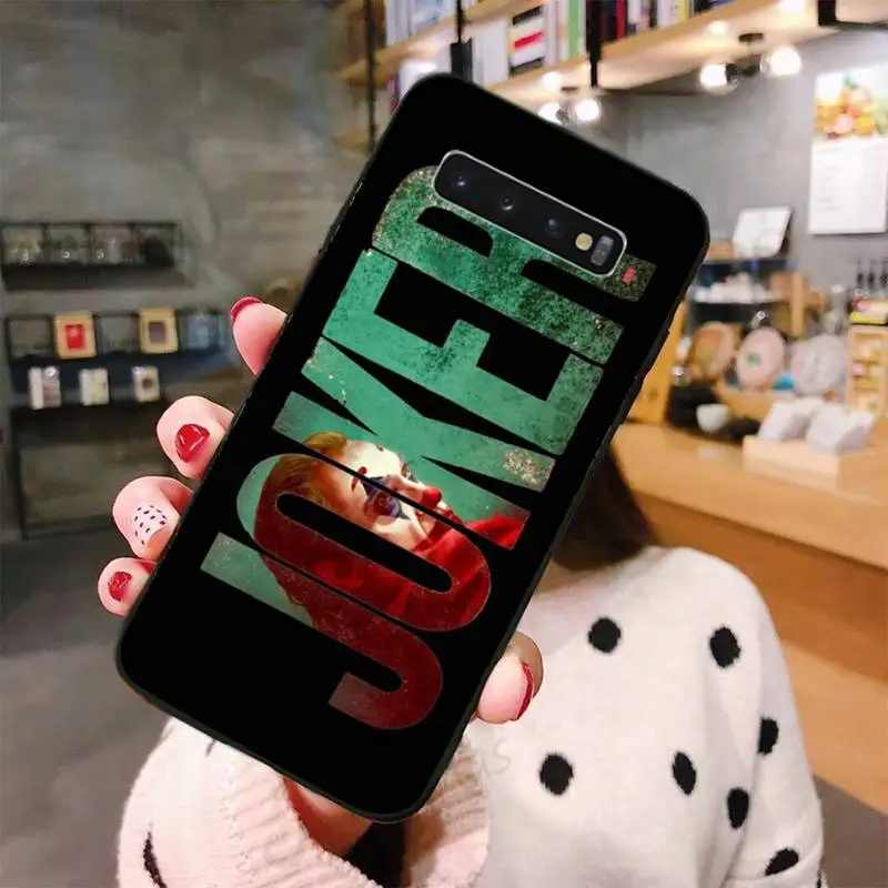 

Happy Face Joker HORROR pattern high quality Phone Case coque For Samsung Galaxy S5 S6 S7 S8 S9 S10 S10e S20 edge plus lite