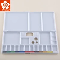 sakura multi function folding palette gouache watercolor painting box 15 contains sgs pa15d c p176 art supplies