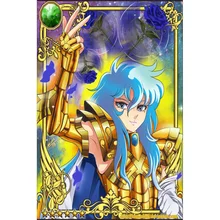 Лидер продаж настенный художественный постер Saint Seiya из шелковой