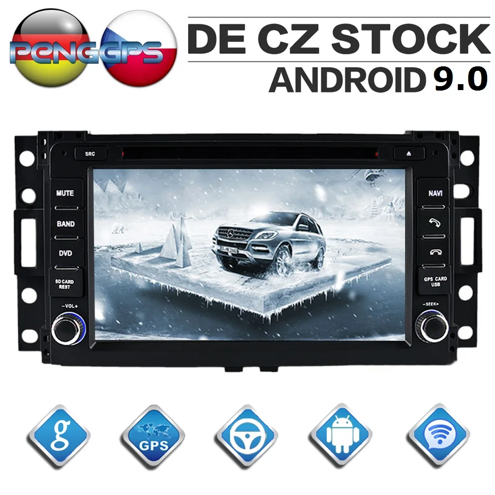 Восьмиядерный CD DVD плеер 2 Din стерео Android 9 0 автомобильное радио для HUMMER H3 2006 2009 GPS