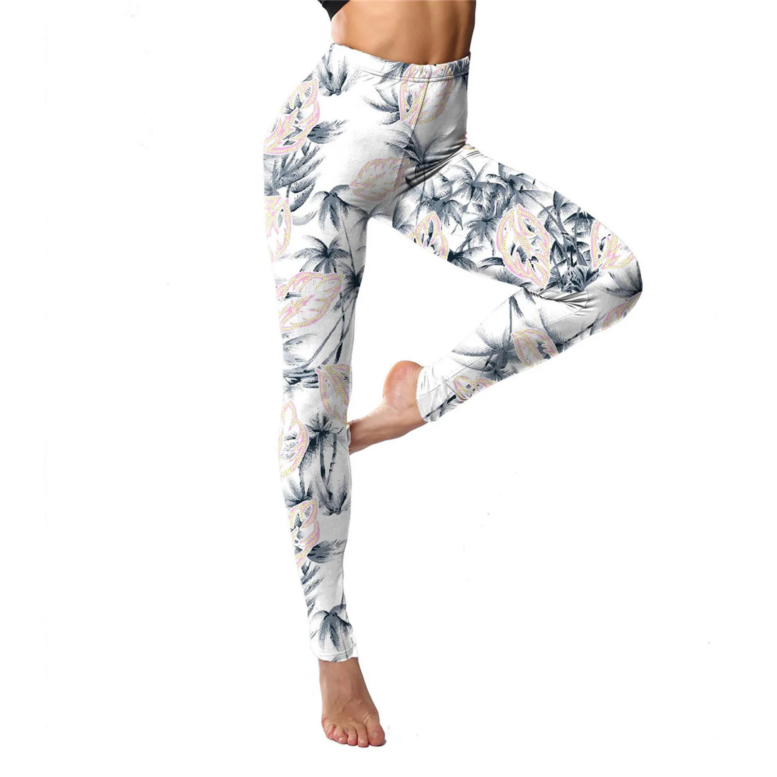 

Women's Fashion Seamless Yoga Pants Classic Retro Color Floral Graffiti Print Leggings Gym Girl Tight Fitness Running Yoga Pants