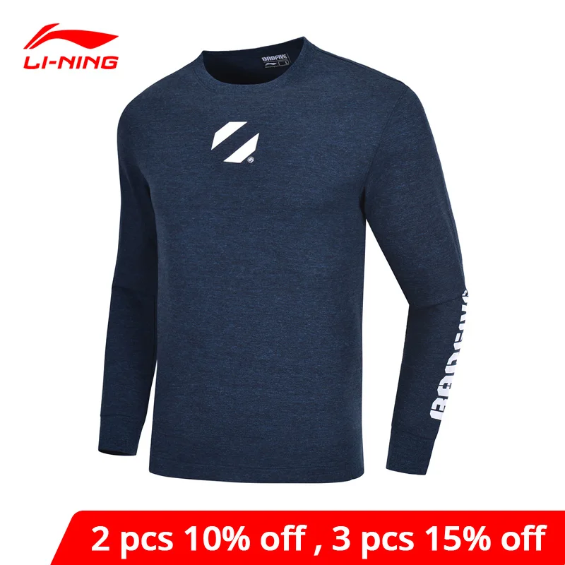 Мужской баскетбольный свитер Li-Ning BAD FIVE спортивные свитера из 82% хлопка с