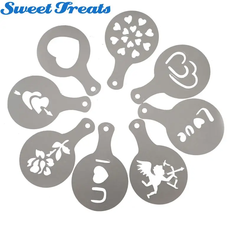 Пластиковые трафареты для торта 8 шт./компл. декоративные украшения рождества Дня