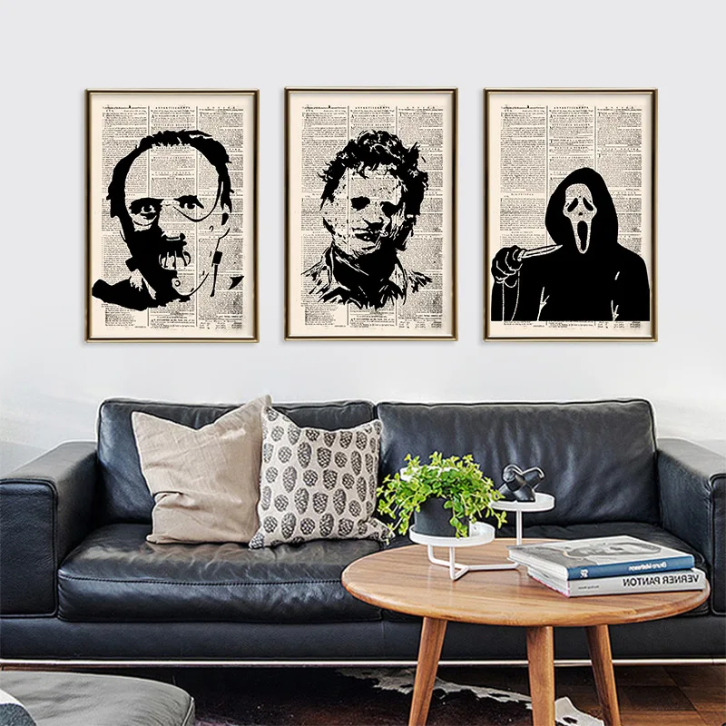 Фильм ужасов ретро-постер к фильму винтажный крафт-Стиль Домашний Декор висячая