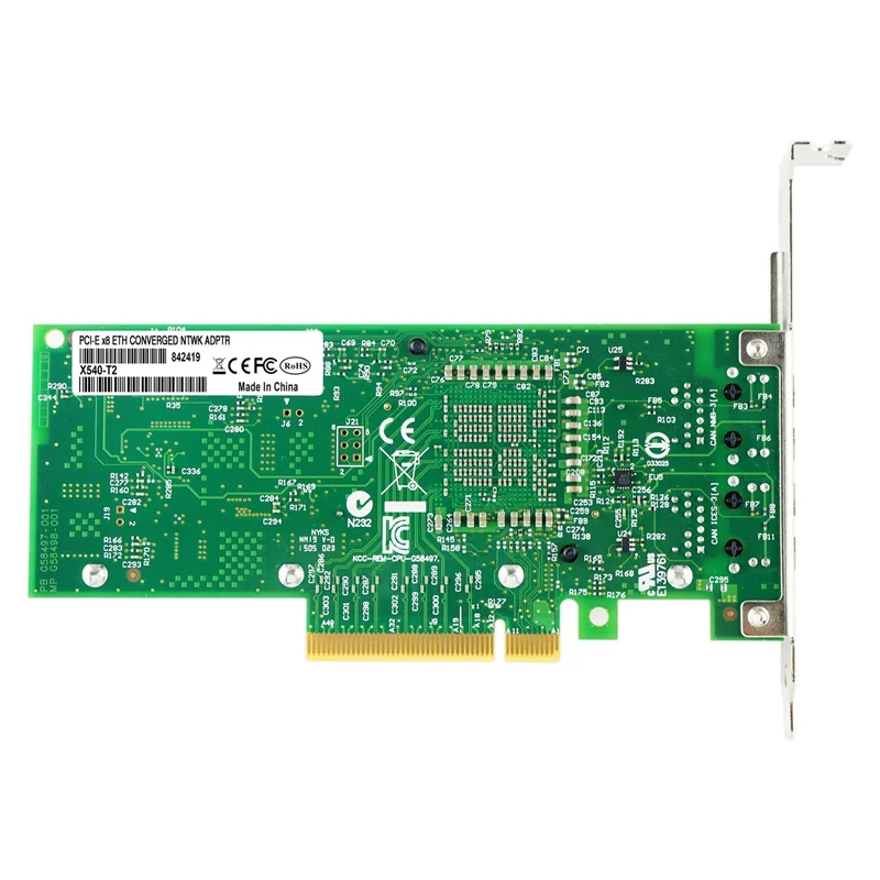 Сетевая карта 10 Гб PCI-E NIC для штатива с чипом X540 двойной медный порт RJ45 PCI Express X8