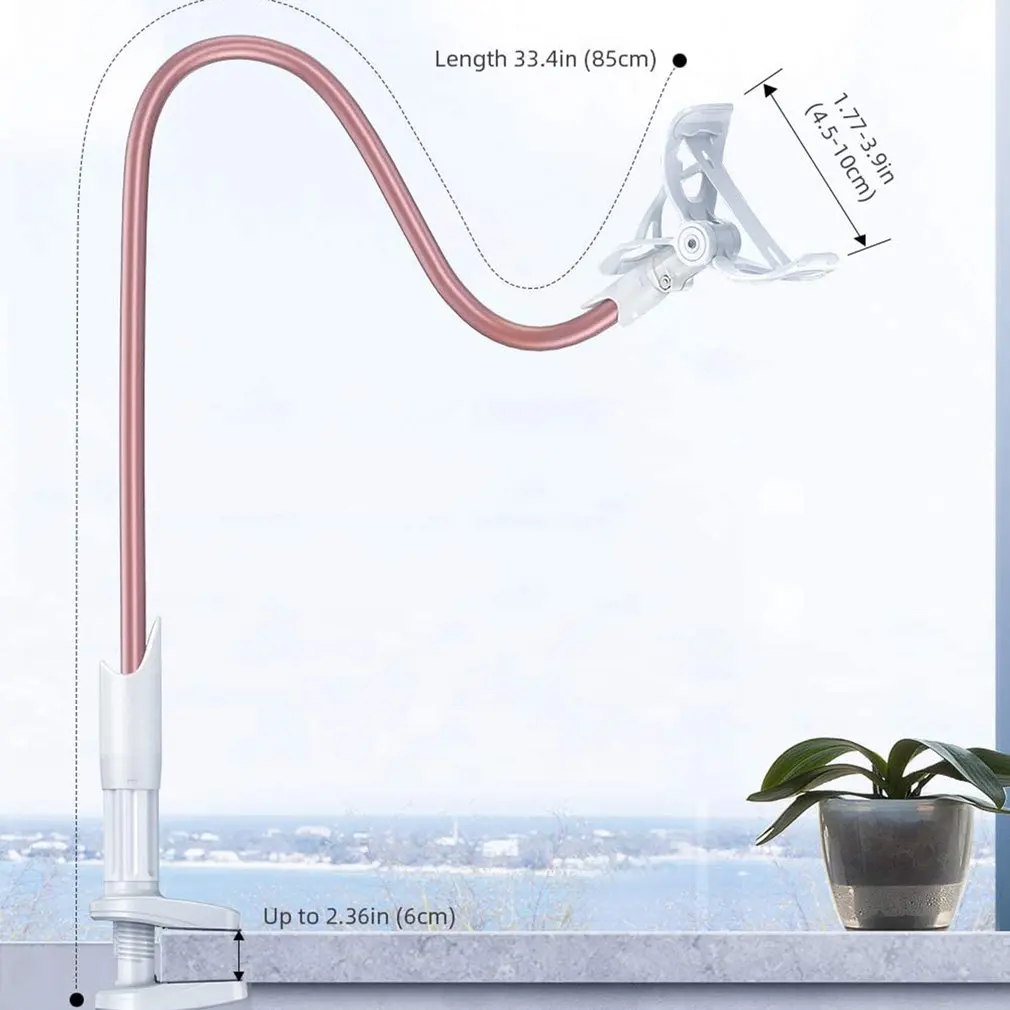 

Phone Holder Gooseneck Adjustable Holder-Universal 360 Degree Rotation Holder For IPhone Phone Holder