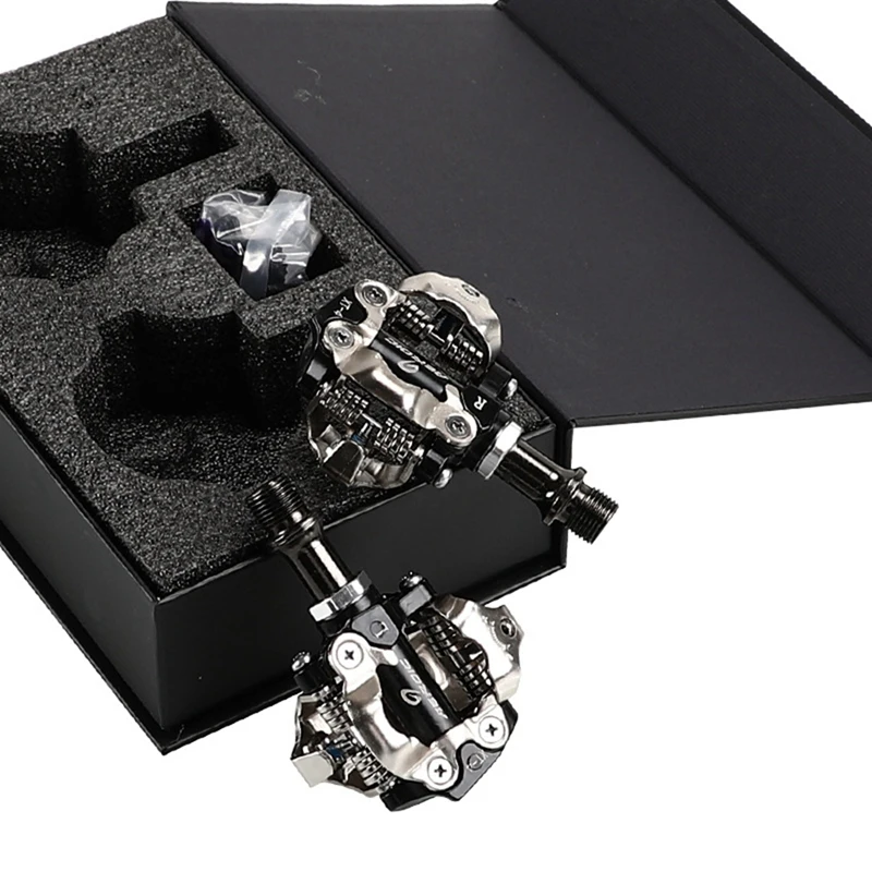 

AEROIC SPD Pedals 9/16Inch MTB Bike Clip in Pedals SPD Cleats Included Suitable for Mountain Bike Accessories