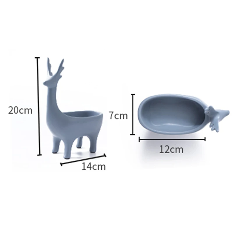 

Modern Elk Shape Resin Storage Box Jewelry Tray Key Holder Storage Organizer Home Decoration Accessories For Livingroom