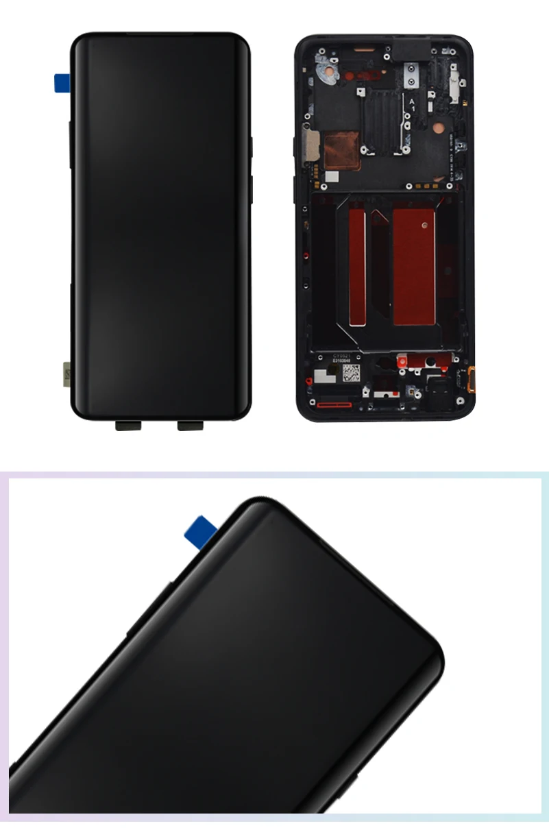 Amoled com Moldura para Oneplus Amoled com Tela de Quadro Lcd para Oneplus Original Super Tela 10-touch 6.67 7 Pro 5 para oneplus 7 pro tela lcd para