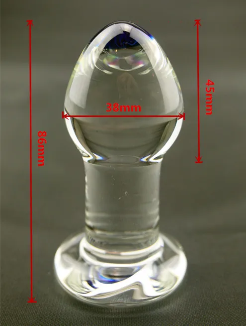 New adult sex toys Big Pyrex glass anal plug dildo huge crystal butt |