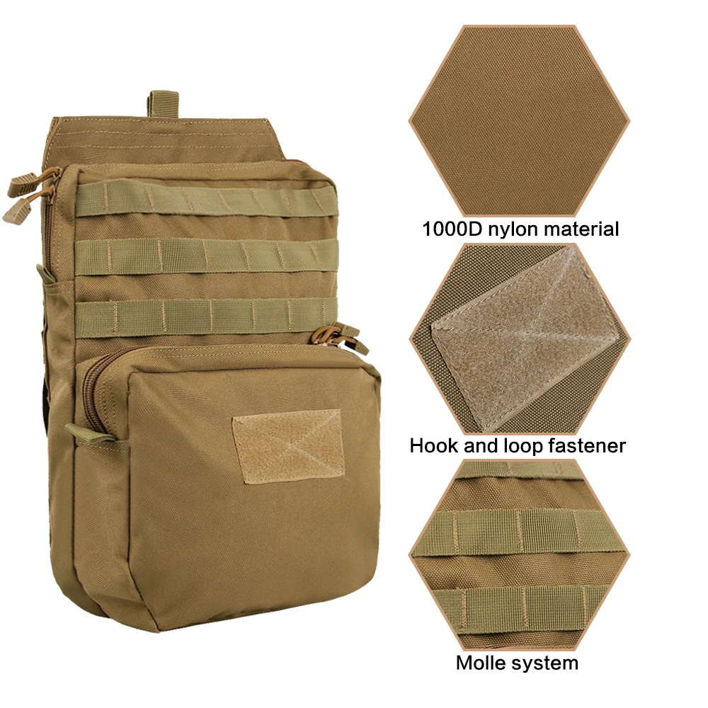 Тактический 3L гидратационный мешок 1050D тесьма Molle жилет сумка для воды прочный мешок пакет для охоты пешего туризма скалолазания