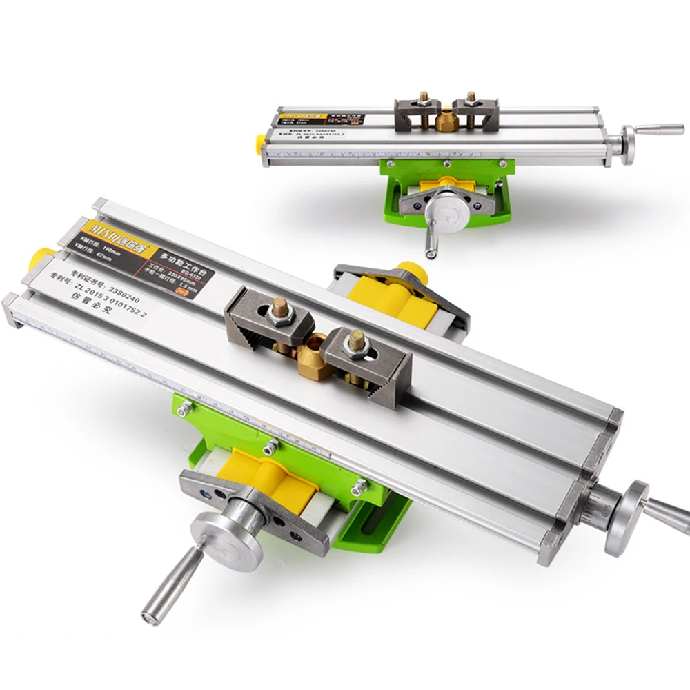 

ALLSOME Bench Drill Vise Worktable Fixture Mini Precision Milling Machine X and Y Adjustment Coordinate Router Table