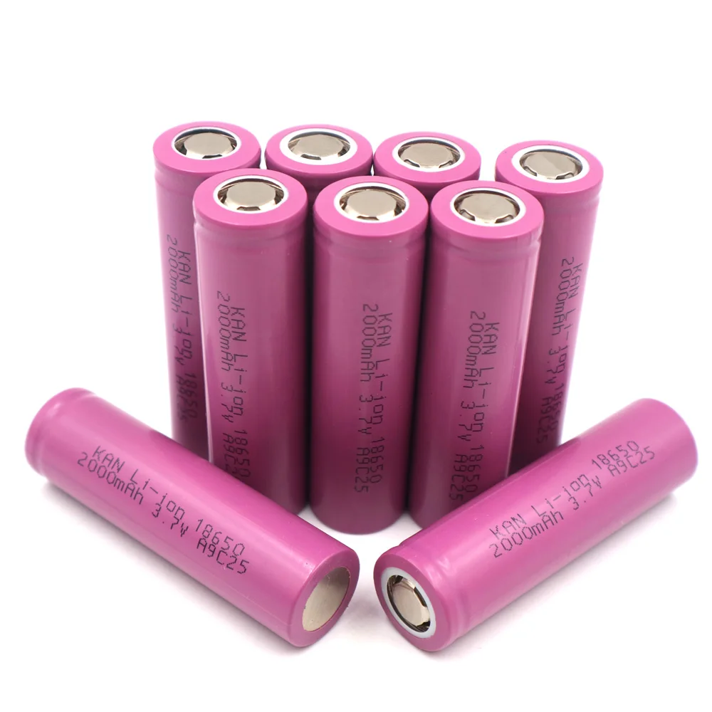C& P 18650 литий-ионные батареи 2000 mAh разрядный ток 20A с большим увеличением Электроинструмент кальян с аккумулятором электронная сигарета