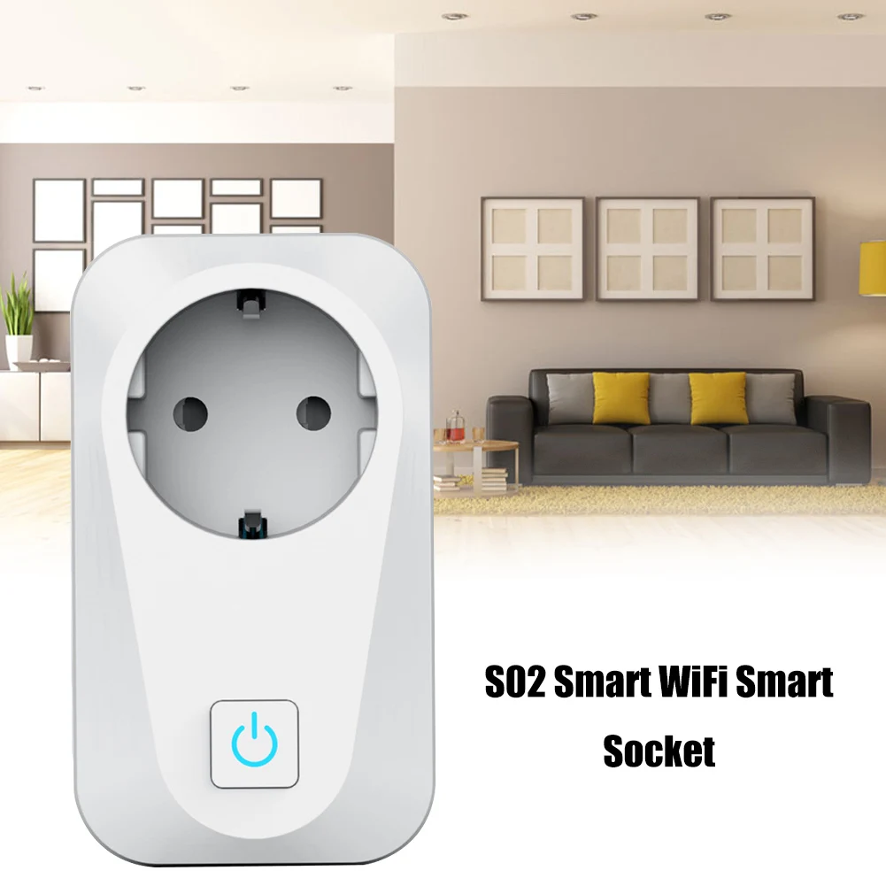 

Wireless Switch Remote Control Smart WiFi Power Socket Switch 16A Electrical Timing Outlet Plug Work For Tuya Google Home APP