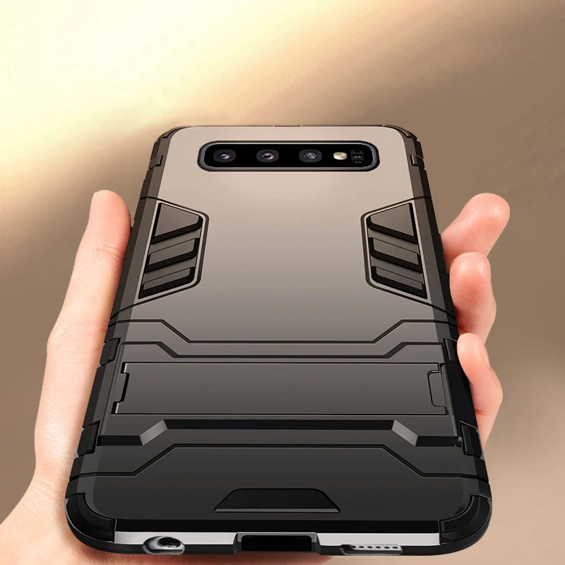

Kickstand Case for Samsung Galaxy S10 S10E Plus S9 Shockproof Silicon Stand Cover for Samsung S21 S20 S20FE Ultra Note 20 10 9
