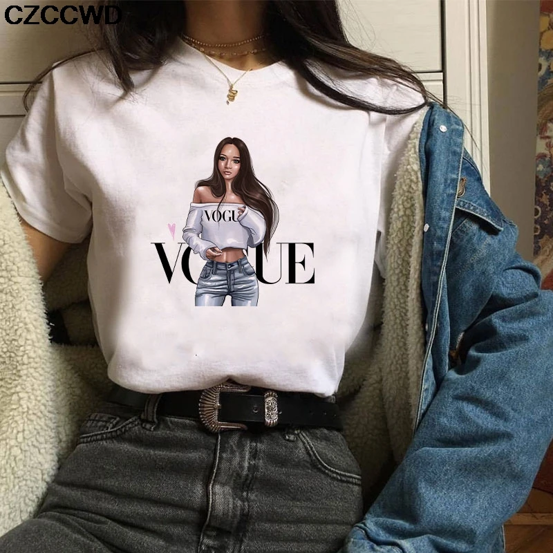 Poleras Mujer De Moda 2019 Летняя Повседневная футболка Женская мода с буквенным принтом