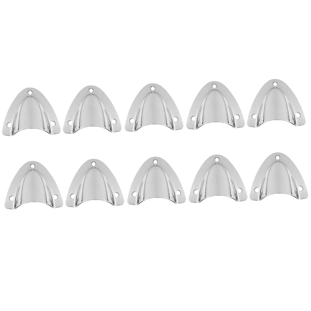 

10x 316 Steel Midget Vent Clam Shell Vent Small Boat Marine 55 X 57mm