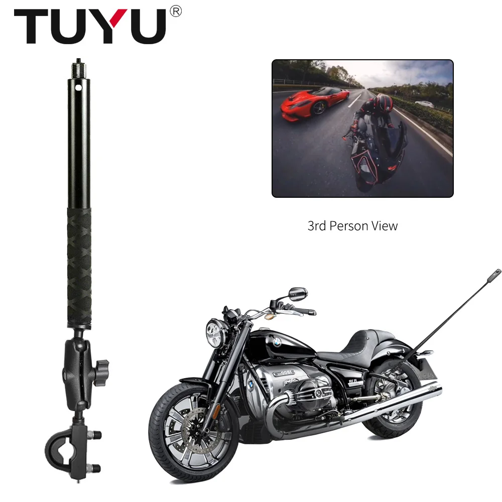 

Держатель камеры для мотоцикла, велосипеда, зажим на руль, кронштейн, подставка для Insta360 One R X GoPro, невидимая селфи-палка, аксессуар