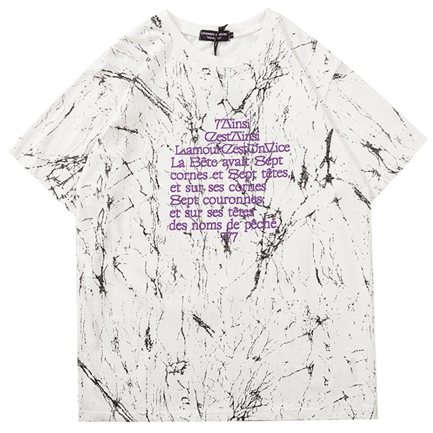 Футболка мужская хип-хоп 2020 летняя футболка с буквенным принтом уличная Harajuku High