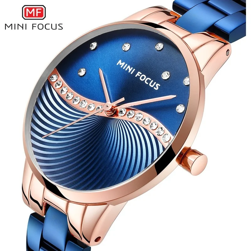 Fashion Steel Band Watch Quartz Watch Diamond Waterproof Ladies Watch enlarge