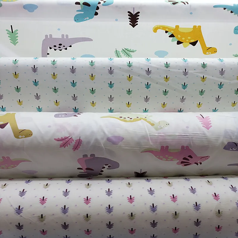 

New Cartoon Cotton Twill Printed Fabric Kindergarten Bedding Set, Children's Pajamas, Inner Lining, Toy Doll DIY Textile Fabric
