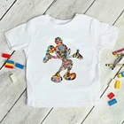 Детская футболка с коротким рукавом и круглым вырезом, в стиле Харадзюку