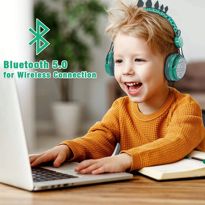 Детские наушники для мальчиков беспроводные Bluetooth-наушники с микрофоном