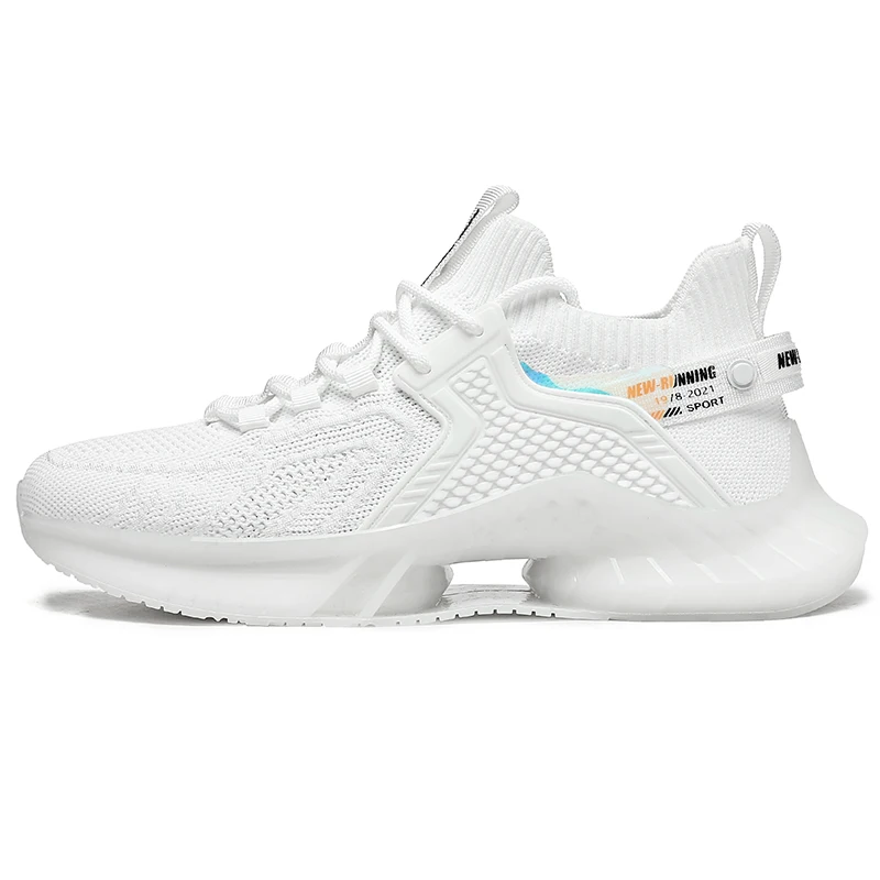 

Men running Shoes Sneakers Summer Flying Fabric Lac-up Lightweight Comfortable Breathable Walking sport trainers New Mesh Female