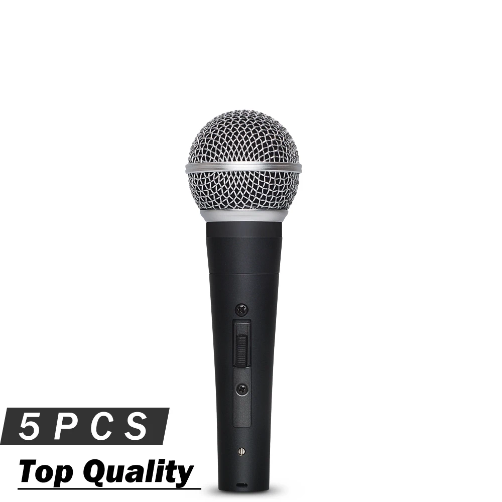 5 шт. Высокое качество динамический вокальный микрофон с переключателем 58SK!