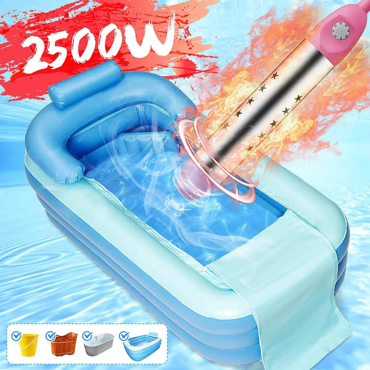 2500 Вт водонагреватель Электрический погружной элемент плавающий бойлер