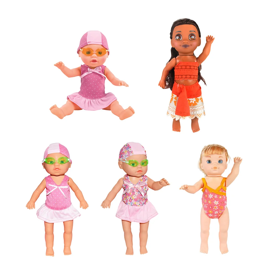 

33 см дети малыш ванна бассейн плавать ming кукла плавать в воде детские куклы игрушки