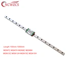 Миниатюрная линейная направляющая для 3D принтера MGN7 MGN9 MGN12 MGN15 100-1000 мм, 1 шт., линейная направляющая MGN + 1 шт. каретка MGN9HMGN9C для ЧПУ