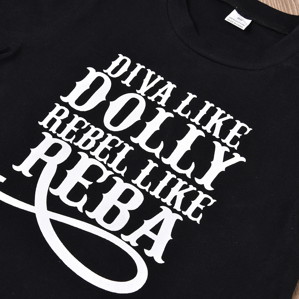 Комплект детской одежды из 2 предметов для девочек топ с коротким рукавом и брюки