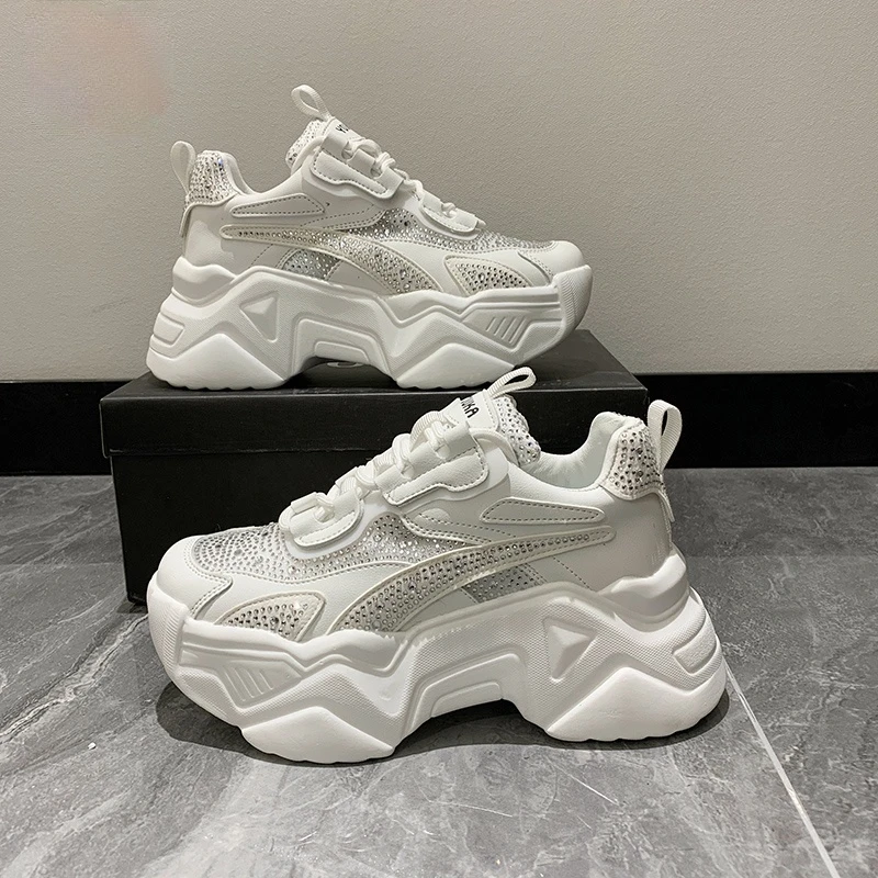 

Designer Sneakers Women Platform Shoes 2021 Fashion Thick Bottom Ladies Trainers Basket Mujer Sport Chunky Sneakers Woman Shoes