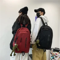new trend large capacity leisure backpack nylon korean college student schoolbag outdoor waterproof travel backpack