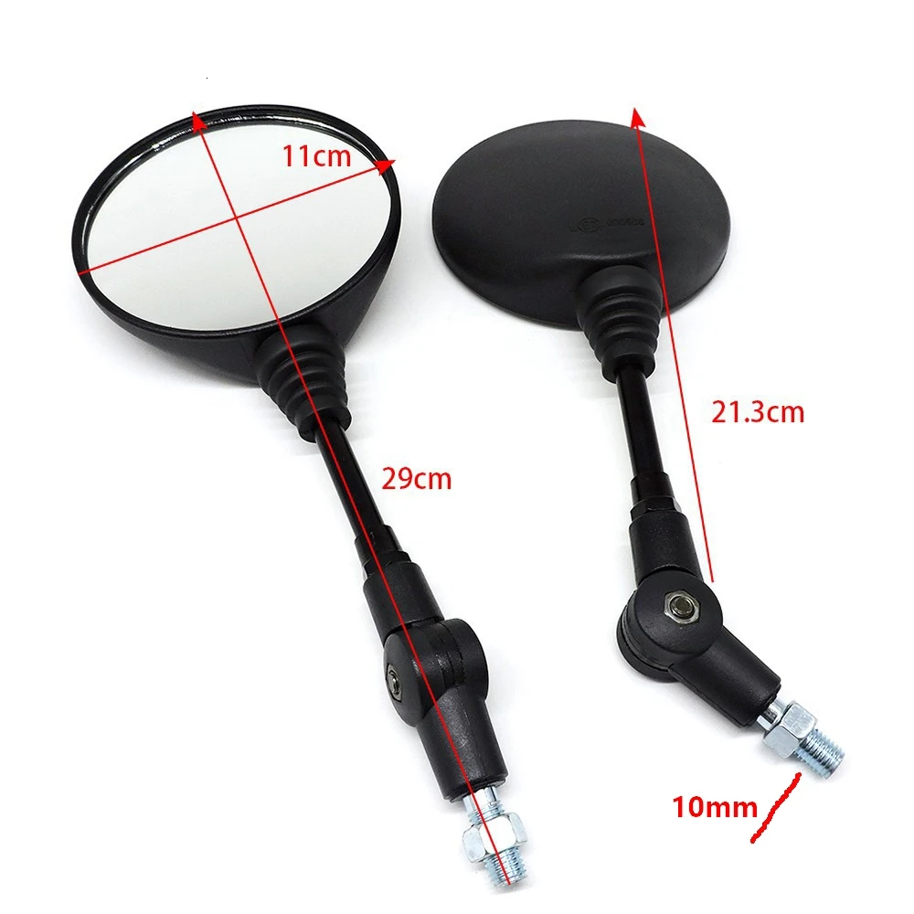 1 Pair Universal Folding Motorcycle Side Rearview Mirror 10mm For Yamaha Honda High Quality Free shipping | Автомобили и