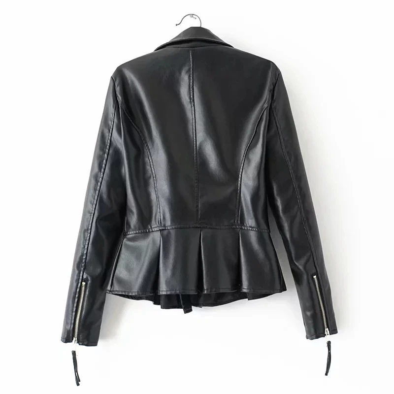 Спринт зимняя куртка из искусственной кожи pu Женская Зимняя Красная черная