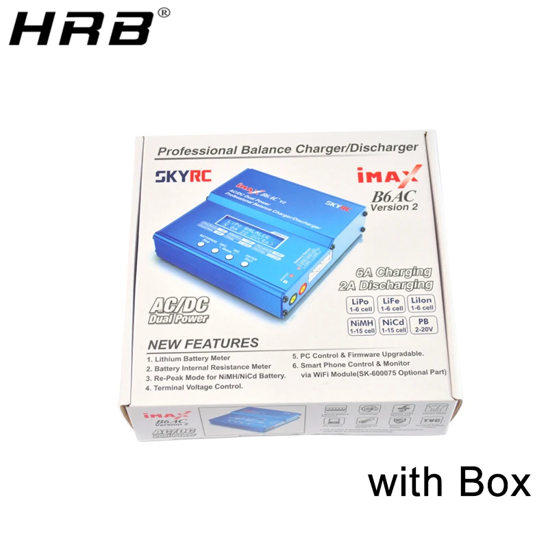 Зарядное устройство Skyrc iMAX B6AC V2 балансирующее зарядное для батарей Lipo NiMH Dis RC