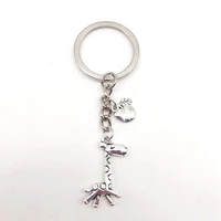 new giraffe keychain mini pendant diy handmade car keychain fashion jewelry gift